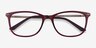 Clarity Purple Plastic-metalEyeglass Frames from EyeBuyDirect, Closed View