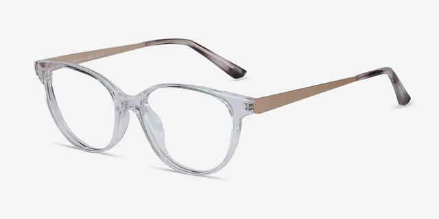 Element Transparent Plastic-metalMontures de lunettes de vue d'EyeBuyDirect, Vue d'Angle