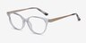 Element Transparent Plastic-metalMontures de lunettes de vue d'EyeBuyDirect, Vue d'Angle