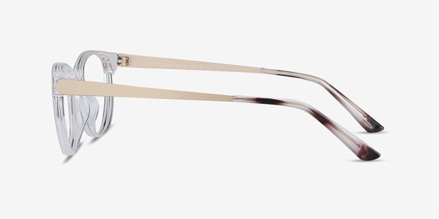 Element Transparent Plastic-metalMontures de lunettes de vue d'EyeBuyDirect, Vue de Côté