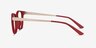Element Red Plastic-metalEyeglass Frames from EyeBuyDirect, Side View