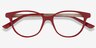 Element Red Plastic-metalEyeglass Frames from EyeBuyDirect, Closed View