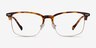 Explorer Tortoise Acetate-metalEyeglass Frames from EyeBuyDirect, Front View