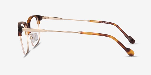 Explorer Tortoise Acetate-metalEyeglass Frames from EyeBuyDirect, Side View