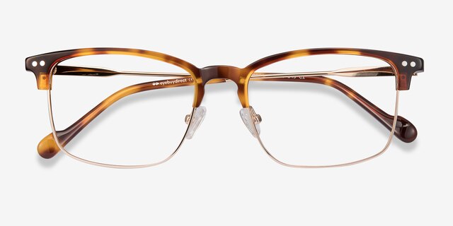 Explorer Tortoise Acetate-metalEyeglass Frames from EyeBuyDirect, Closed View