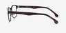 Meta Noir Acetate-metalMontures de lunettes de vue d'EyeBuyDirect, Vue de Côté