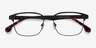 Meta Noir Acetate-metalMontures de lunettes de vue d'EyeBuyDirect, Vue Rapprochée