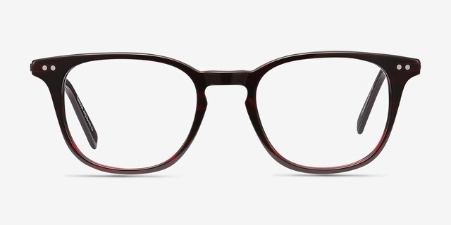 Candor Red AcetateEyeglass Frames from EyeBuyDirect, Front View