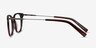 Candor Red AcetateEyeglass Frames from EyeBuyDirect, Side View