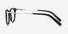 Candor Black Acetate-metalEyeglass Frames from EyeBuyDirect, Side View