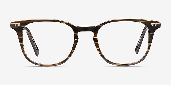 Candor Striped Acetate Eyeglass Frames