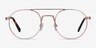 Lock Rose Gold AcetateEyeglass Frames from EyeBuyDirect, Front View