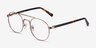 Lock Rose Gold AcetateEyeglass Frames from EyeBuyDirect, Angle View
