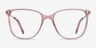 Aroma Pink Acetate-metalEyeglass Frames from EyeBuyDirect, Front View