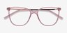 Aroma Pink Acetate-metalEyeglass Frames from EyeBuyDirect, Closed View