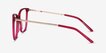 Aroma Raspberry Acetate, MetalEyeglass Frames from EyeBuyDirect, Side View