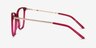 Aroma Framboise Acetate-metalMontures de lunettes de vue d'EyeBuyDirect, Vue de Côté