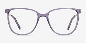 Aroma Violet Acetate-metal Montures de lunettes de vue d'EyeBuyDirect, Vue de Face