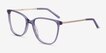Aroma Purple Acetate, MetalEyeglass Frames from EyeBuyDirect, Angle View