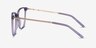 Aroma Violet Acetate-metalMontures de lunettes de vue d'EyeBuyDirect, Vue de Côté