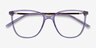 Aroma Violet Acetate-metalMontures de lunettes de vue d'EyeBuyDirect, Vue Rapprochée