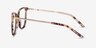 Aroma Tortoise Green Acetate-metalMontures de lunettes de vue d'EyeBuyDirect, Vue de Côté