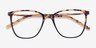 Aroma Tortoise Green Acetate-metalMontures de lunettes de vue d'EyeBuyDirect, Vue Rapprochée