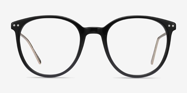 Oriana Noir Acetate-metal Montures de lunettes de vue