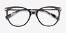 Attitude Black Acetate-metalEyeglass Frames from EyeBuyDirect, Closed View