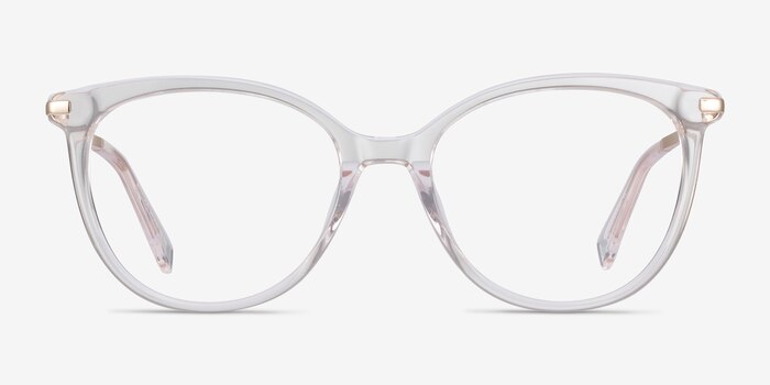 Attitude Transparent Acetate-metal Montures de lunettes de vue d'EyeBuyDirect