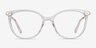Attitude Clear Acetate-metalEyeglass Frames from EyeBuyDirect, Front View