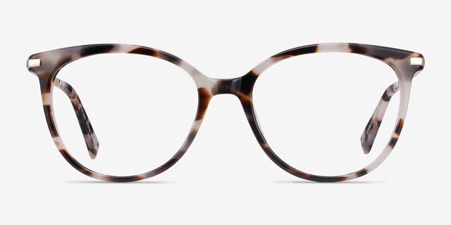 Attitude Ivory Tortoise Acetate-metalEyeglass Frames from EyeBuyDirect, Front View