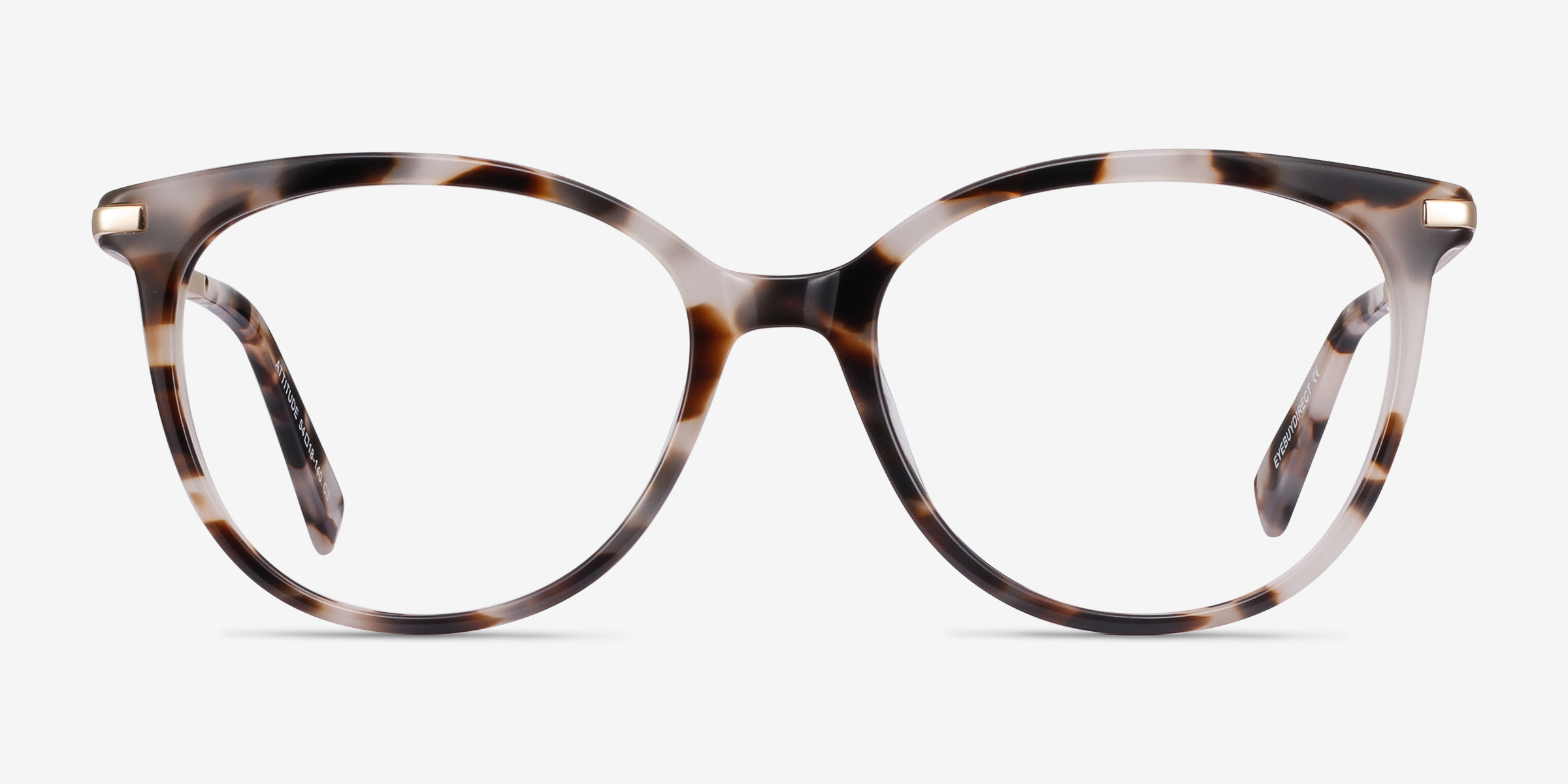 Attitude - Cat Eye Ivory Tortoise Frame Glasses For Women | EyeBuyDirect