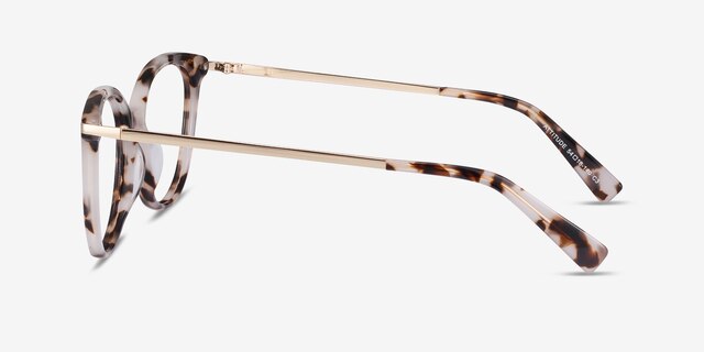 Attitude Ivory Tortoise Acetate-metalEyeglass Frames from EyeBuyDirect, Side View