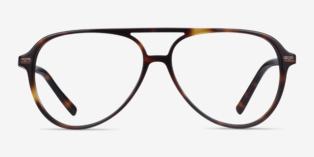 Viento Warm Tortoise AcétateMontures de lunettes de vue d'EyeBuyDirect, Vue de Face