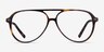 Viento Warm Tortoise AcétateMontures de lunettes de vue d'EyeBuyDirect, Vue de Face