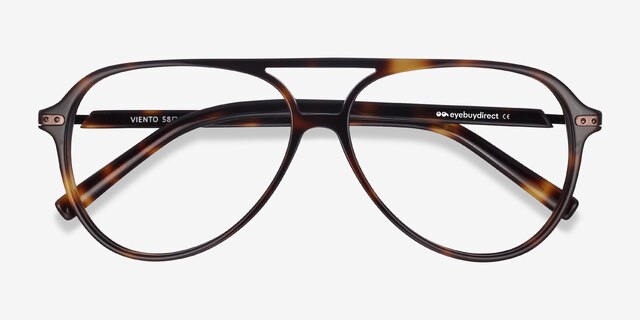 Viento Warm Tortoise AcétateMontures de lunettes de vue d'EyeBuyDirect, Vue Rapprochée