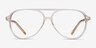 Viento Clear Yellow AcétateMontures de lunettes de vue d'EyeBuyDirect, Vue de Face