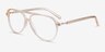 Viento Clear Yellow AcétateMontures de lunettes de vue d'EyeBuyDirect, Vue d'Angle