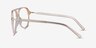Viento Clear Yellow AcétateMontures de lunettes de vue d'EyeBuyDirect, Vue de Côté