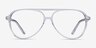 Viento Transparent AcétateMontures de lunettes de vue d'EyeBuyDirect, Vue de Face