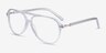 Viento Transparent AcétateMontures de lunettes de vue d'EyeBuyDirect, Vue d'Angle