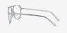 Viento Transparent AcétateMontures de lunettes de vue d'EyeBuyDirect, Vue de Côté