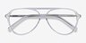 Viento Transparent AcétateMontures de lunettes de vue d'EyeBuyDirect, Vue Rapprochée