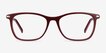 Field Burgundy Acetate, MetalEyeglass Frames from EyeBuyDirect, Front View