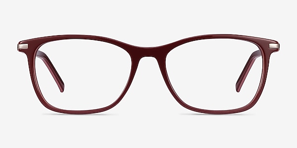 Field Burgundy Acetate-metal Montures de lunettes de vue