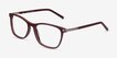 Field Burgundy Acetate, MetalEyeglass Frames from EyeBuyDirect, Angle View