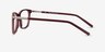 Field Burgundy Acetate-metalEyeglass Frames from EyeBuyDirect, Side View