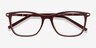 Field Burgundy Acetate-metalEyeglass Frames from EyeBuyDirect, Closed View