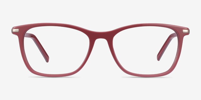 Field Pink Acetate-metalEyeglass Frames from EyeBuyDirect, Front View